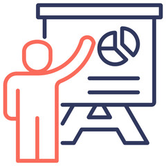 Poster - Presentation Dual Tone Icon