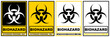 © Javanism - set collections biohazard sign symbol design label template vector illustration