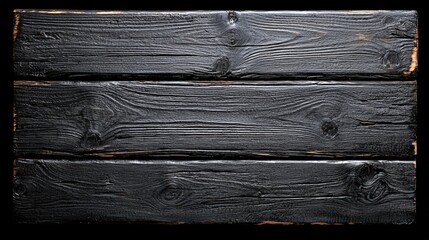 Poster - Black wood texture background featuring unique patterns and rich tones for elegant presentations