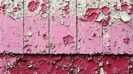 Poster - Closeup view of a beautifully painted pink wall with texture and depth in a calm setting