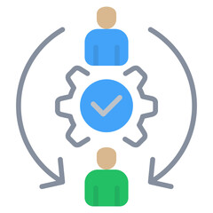 Poster - Delegation Flat Icon