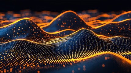 Poster - Stunning computer generated image of a dynamic ocean wave