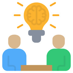 Poster - Brainstorming Flat Icon