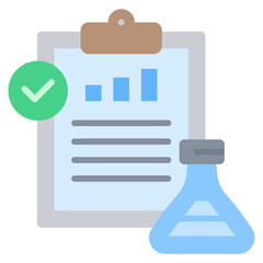 Poster - Experiment Results Flat Icon