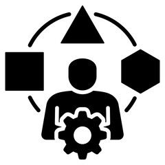 Poster - Adaptation Glyph Icon