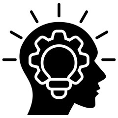 Poster - Critical Thinking Glyph Icon