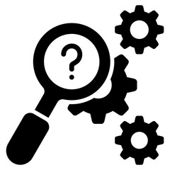 Poster - Analysis Find Glyph Icon