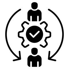 Aufkleber - Delegation Glyph Icon