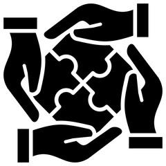 Poster - Collaboration Glyph Icon