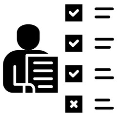 Poster - Accountability Glyph Icon