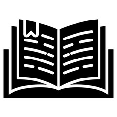 Poster - Open Book Glyph Icon