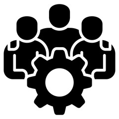 Poster - Teamwork Glyph Icon