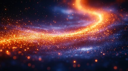 Poster - A dreamy and abstract blur of light capturing motion and energy in a beautiful glow