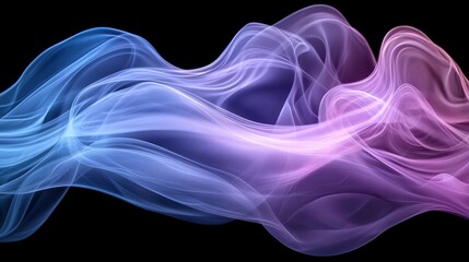 Poster - Abstract smoke background with ethereal swirls and gradients creating an enigmatic atmosphere