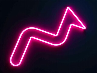 Wall Mural - neon figures on black background, designer element.