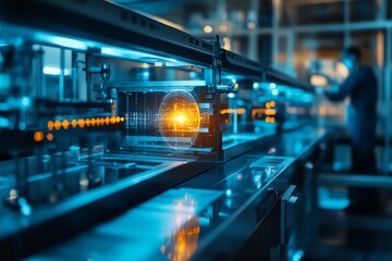 Aufkleber - Smart Factory Automation Technology with Data Visualization
