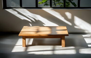 Poster - A white room with ample space is bathed in natural light and shadow