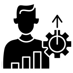 Poster - business performance vector icon