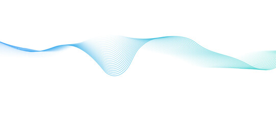 Poster - abstract gradient smooth wave on a white background. dynamic sound wave.