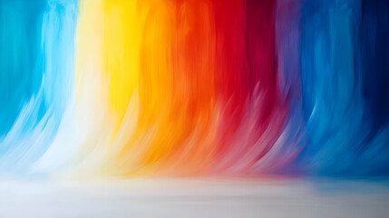 Poster - An abstract texture showcasing vibrant colors flowing in a harmonious blend, perfect for creative projects and artistic backgrounds.
