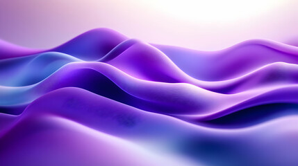 Poster - A mesmerizing abstract wave pattern in shades of purple, creating a sense of tranquility and fluidity.
