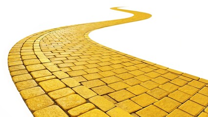 Poster - A yellow brick road with a yellow brick archway