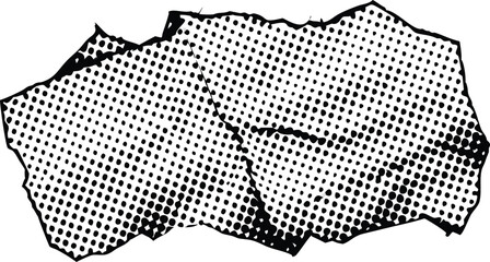 Poster - Abstract style halftone concept for your graphic design Pixelated dot circle line background. Vanishing pop art gradient vector isolated sketch freehand outline hand drawn picture sketchy line art.