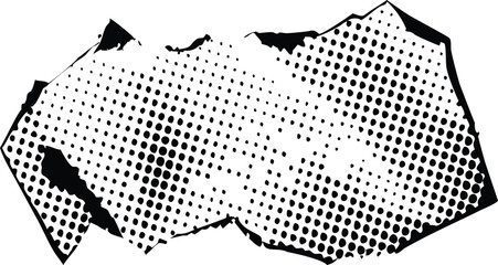 Poster - Abstract style halftone concept for your graphic design Pixelated dot circle line background. Vanishing pop art gradient vector isolated sketch freehand outline hand drawn picture sketchy line art.