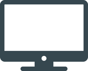 Pc Monitor design Black icon