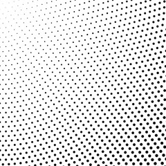 Poster - Abstract dot pattern background - monochrome vector design