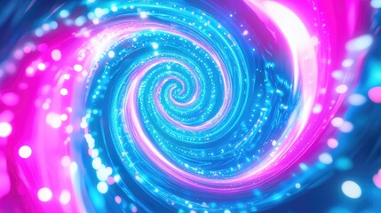 Poster - Vibrant Swirling Patterns of Light Creating a Dreamy Effect