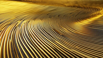 Poster - Flowing Golden Lines on Textured Surface with Elegant Design