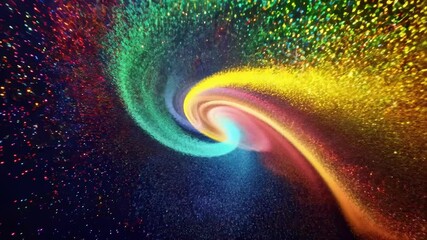 Poster - A captivating display of swirling colors and patterns that mesmerizes viewers with its vibrant and dynamic movements, showcasing creativity and artistic expression.