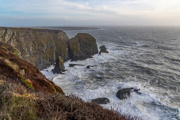 Wall Mural - Wild and windy on the Isle of Anglesey