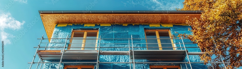 View of Urban setting innovations eco-friendly renovation and sustainable ...