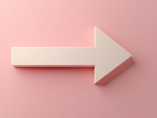Fototapete - 3D Render Arrow Set Light Color Directions Graphic Design Symbol Icon Sign Pointer Navigation Guide Interface Element Object Shape Directional Guidance Right Left Up Down Forward Backward
