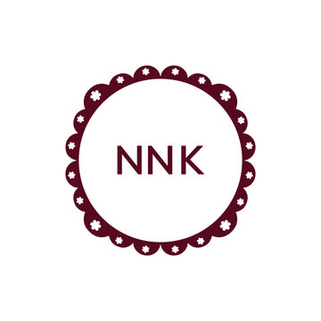 NNK creative minimalist letter logo.