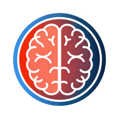 Poster - Brain Concept Illustration with Vibrant Colors and Modern Design Elements
