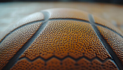 Photo Close-Up Basketball Texture, Leather, Orange, Sport, Ball, Game, Detail, Macro, Pattern, Lines