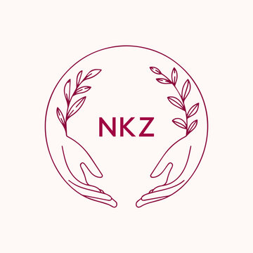 NKZ creative minimalist letter logo.