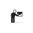 © bigpa - people sending mail icon vector illustration