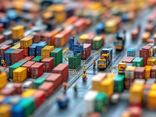 Aufkleber - Container Shipping and Logistics Industry