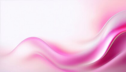 Poster - soft pink abstract wave texture with silky gradient, elegant flowing motion, modern digital art for background and design

