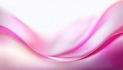 Poster - soft pink abstract wave texture with silky gradient, elegant flowing motion, modern digital art for background and design

