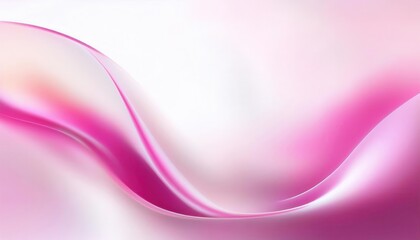 Poster - soft pink abstract wave texture with silky gradient, elegant flowing motion, modern digital art for background and design

