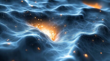 Poster - A dark matter rift splitting the fabric of space