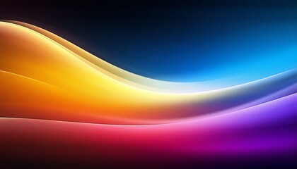 grainy gradient background blue pink yellow abstract glowing color wave black dark backdrop noise texture banner poster header design