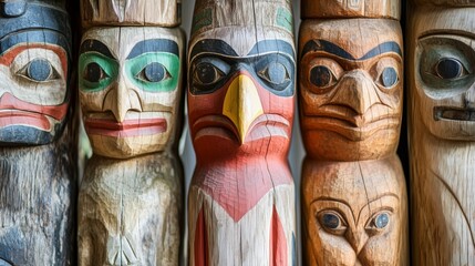  The mysterious face of the totem pole