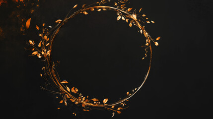 Poster - Abstract circle frame. Vector logo design template