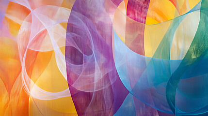 Poster - Abstract vector colorful background with transparent smoke